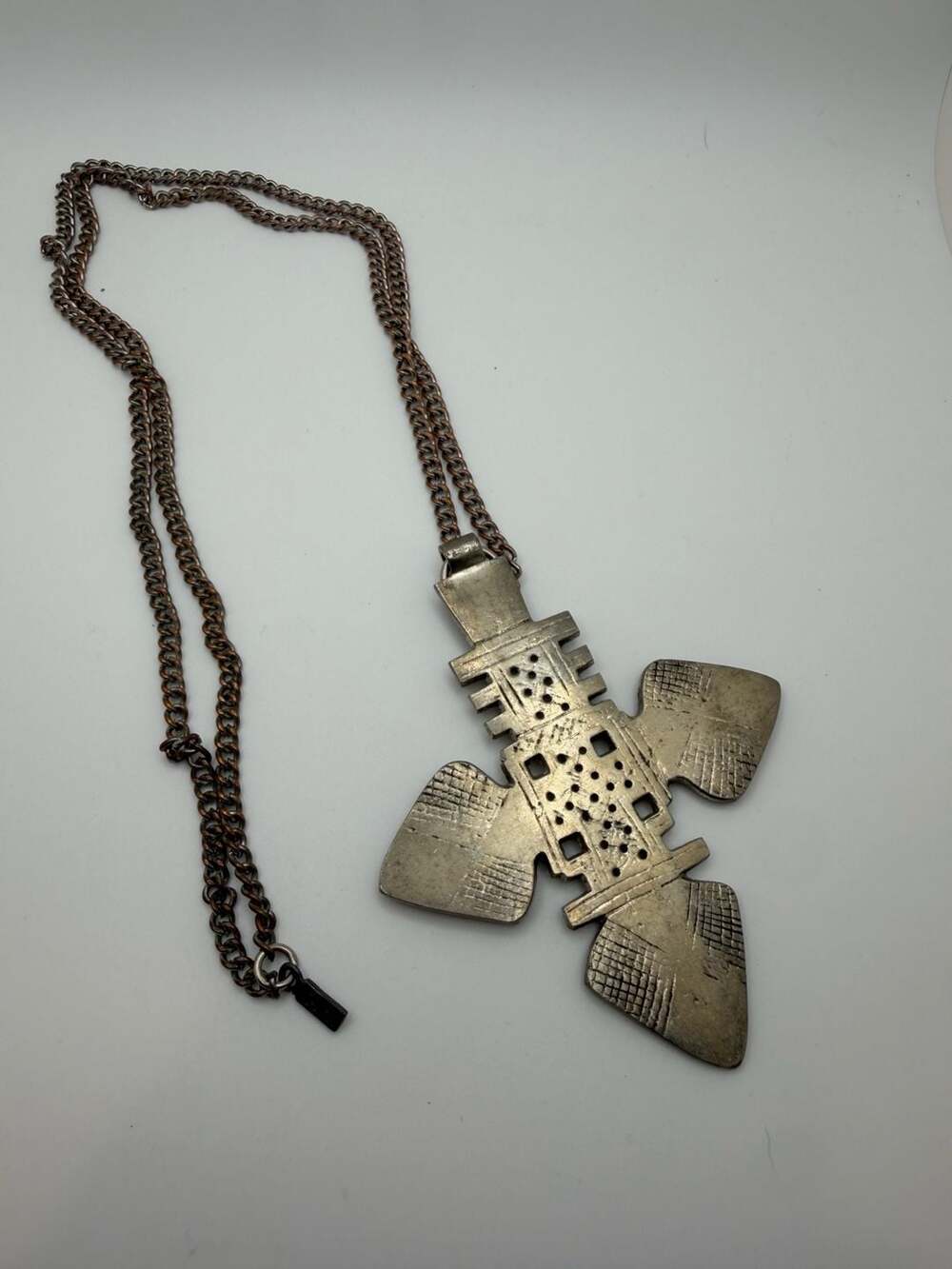 Vanessa Mooney Ethiopian Cross Pendant Necklace with Chain VM Tag